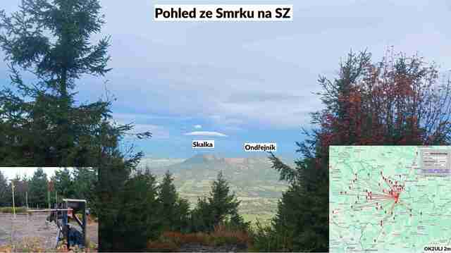 Pohled ze Smrku na SZ